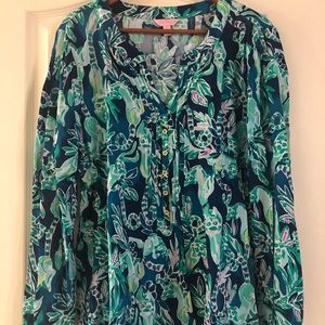 Lilly Pulitzer button front top